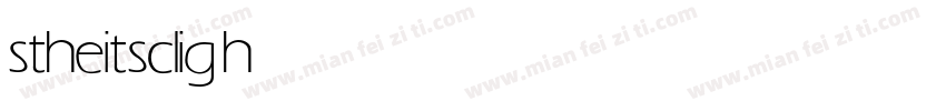 stheitsc light字体转换